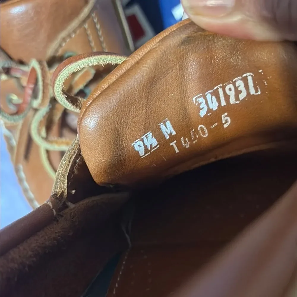 Dexter Newport Brown Leather Boat Shoes Size 9.5